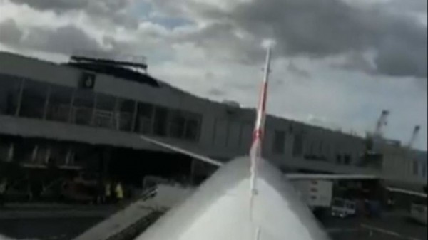 Extinction Rebellion protester climbs on plane at London City Airport
Extinction Rebellion protester climbs on plane at London City Airport