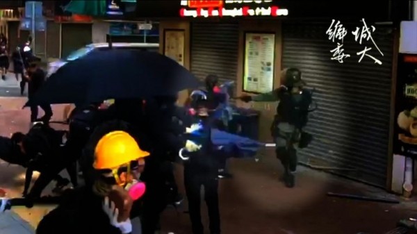 
Hong Kong: Boy shot as protesters ignore face mask ban on another night of violence
