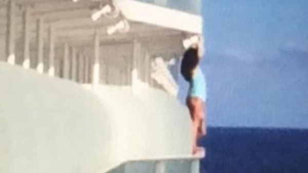 Woman banned from cruise after 'dangerously posing' on ship for selfie
Woman banned from cruise after 'dangerously posing' on ship for selfie