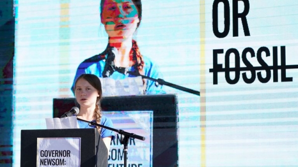 
Greta Thunberg meets Leonardo DiCaprio as LA loses its cool over newfound star
