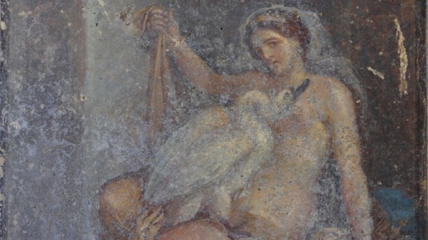 Pompeii unveils erotic Leda and the Swan fresco to the public for first time
Pompeii unveils erotic Leda and the Swan fresco to the public for first time